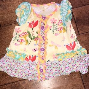 Matilda Jane Mushroom Spring Tunic 18-24 month dancing away garden top